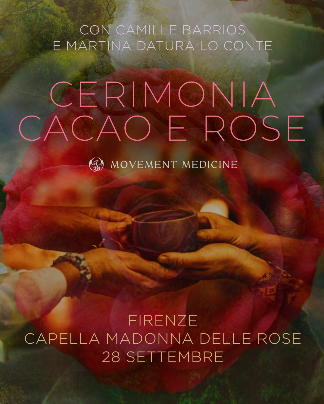 cerimonia cacao e rose a Firenze presso Capella madonna delle rose