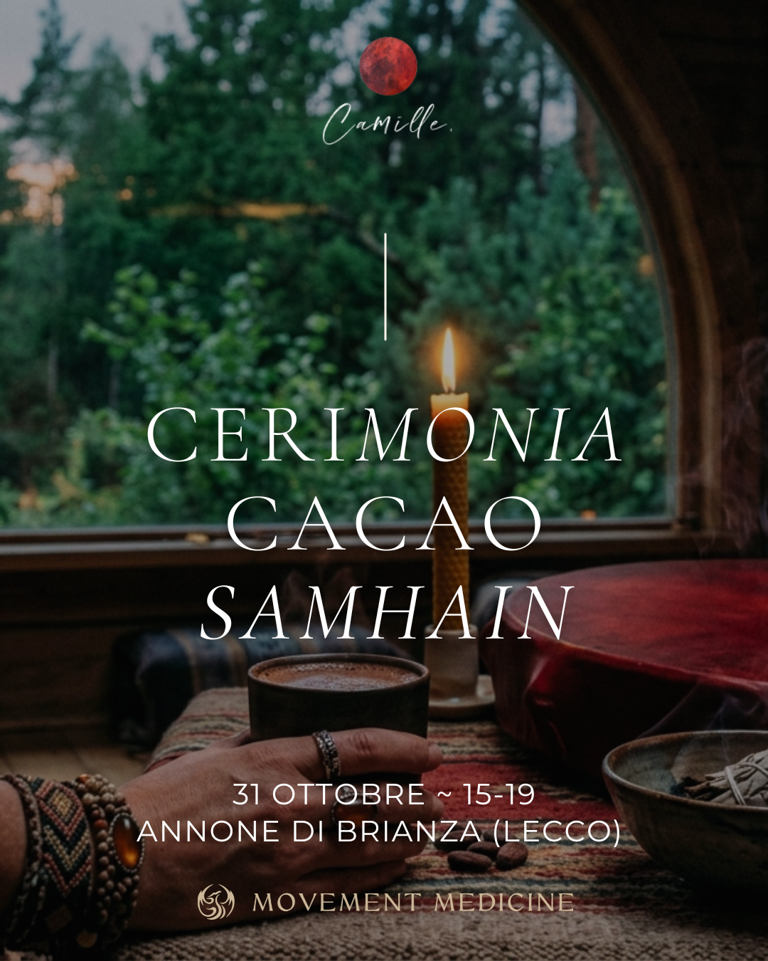 Lecco cacao ceremony camille barrios